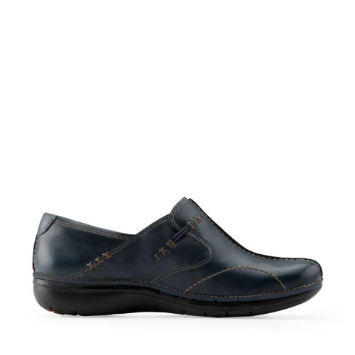 clarks un loop shoes navy