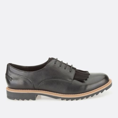 clarks griffin mabel black leather