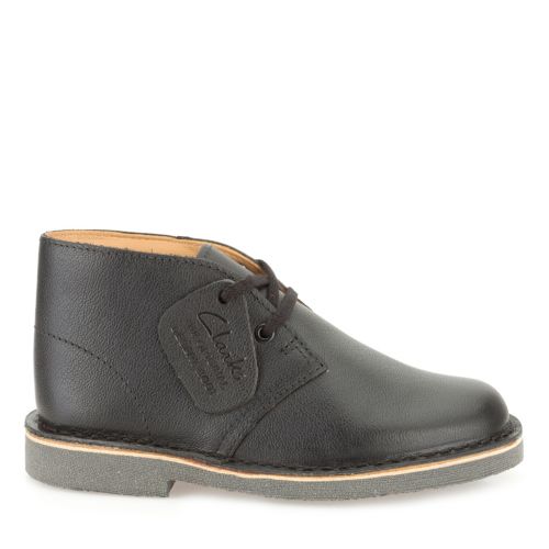 Boys Desert Boot Toddler Black Smooth Kids School Shoes Clarks® Shoes Official Site