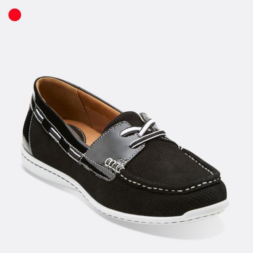 Cliffrose Sail Black Nubuck womens-ortholite