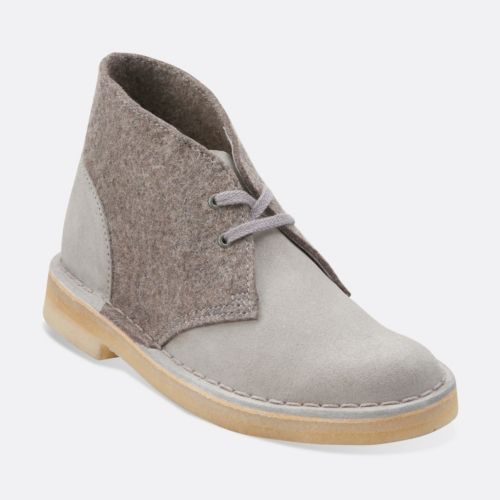Desert Boot. Dark Grey Felt