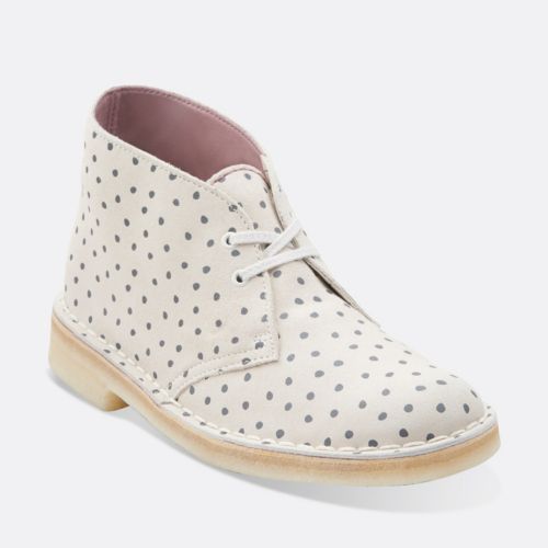 Desert Boot. Grey/White