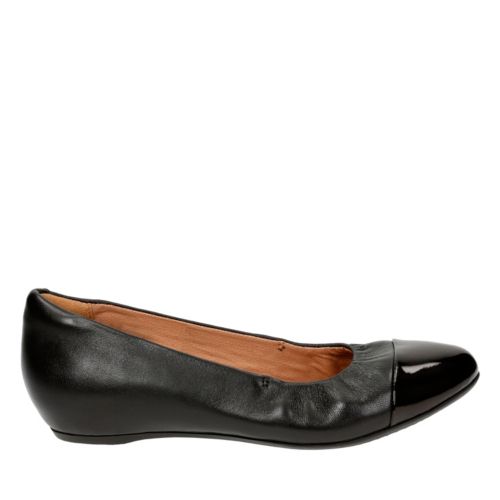 wide fit black flats