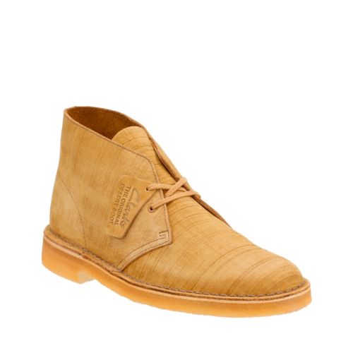 clarks distressed taupe desert boot