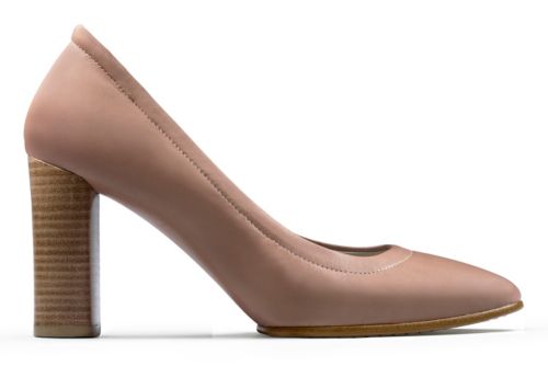 Grace Eva Dusty Pink Leather Women�s Heels Clarks