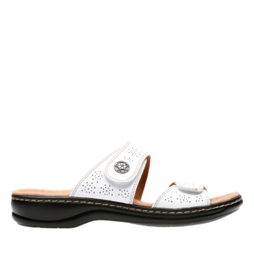 clarks leisa white sandals
