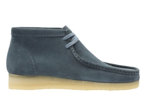 Wallabee Boot Slate Blue Suede - Clarks Originals Mens Boots - ClarksÂ® Shoes Official Site