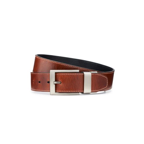 Men's Oily Leather Reversible Belt Brown Mens Accessories Clarks