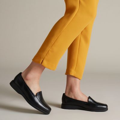 Georgia Black Leather | Clarks