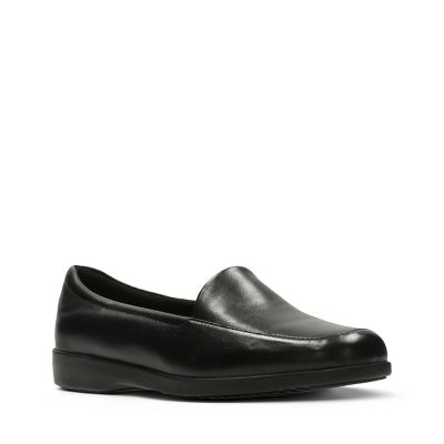 clarks georgia black leather