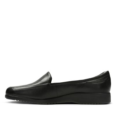 clarks georgia black leather