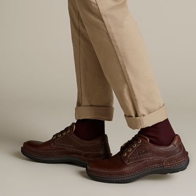 clarks mahogany leather