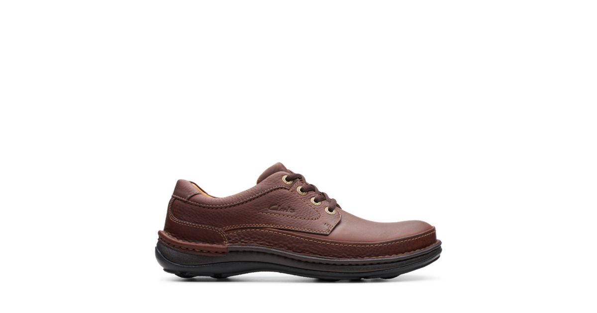 Men's Nature Three Mahogany Leather Shoes |