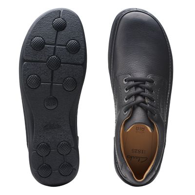 clarks nature three black leather