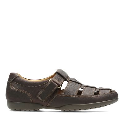 clarks closed toe sandals mens