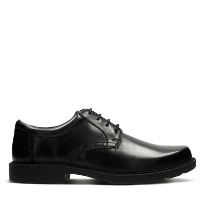 clarks mens black trainers