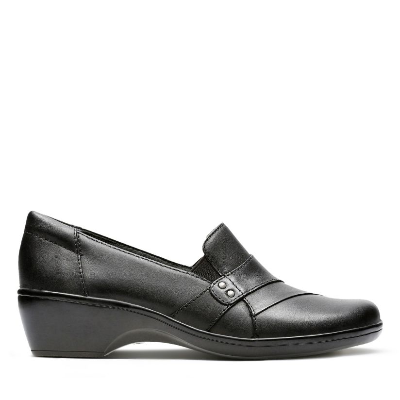 La base de datos Puno Inevitable Women's MAY MARIGOLD Black Slip-on Shoes | Clarks