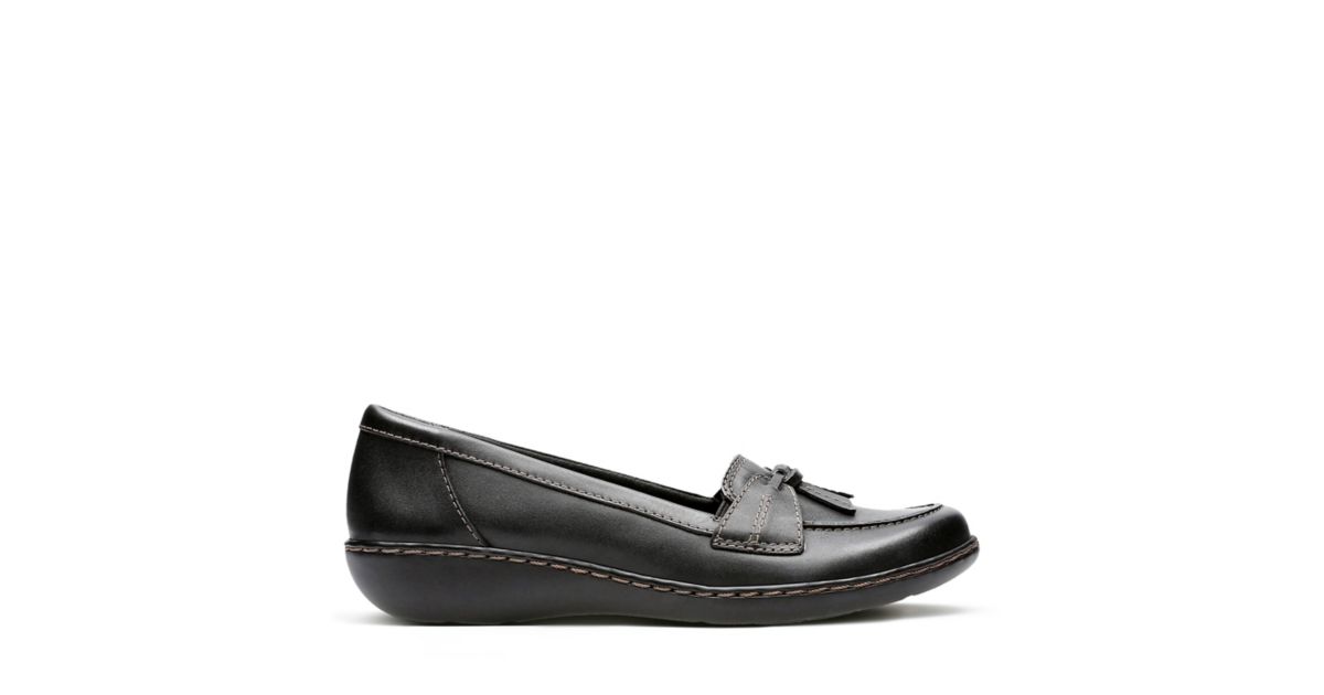 Ashland Bubble Black Leather - Women's Flats - Clarks® Shoes Official ...