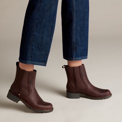 clarks orinoco boots burgundy