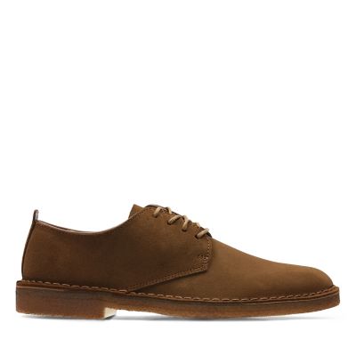 clarks desert london dark brown suede