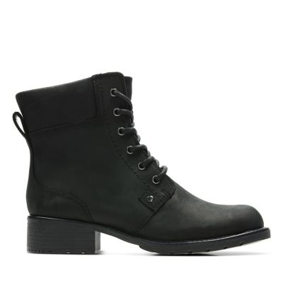 Orinoco Spice black lace up boots | Clarks