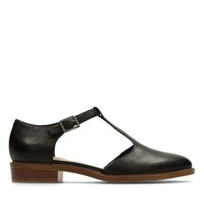 clarks ladies t bar shoes