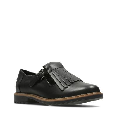 clarks griffin mia black leather