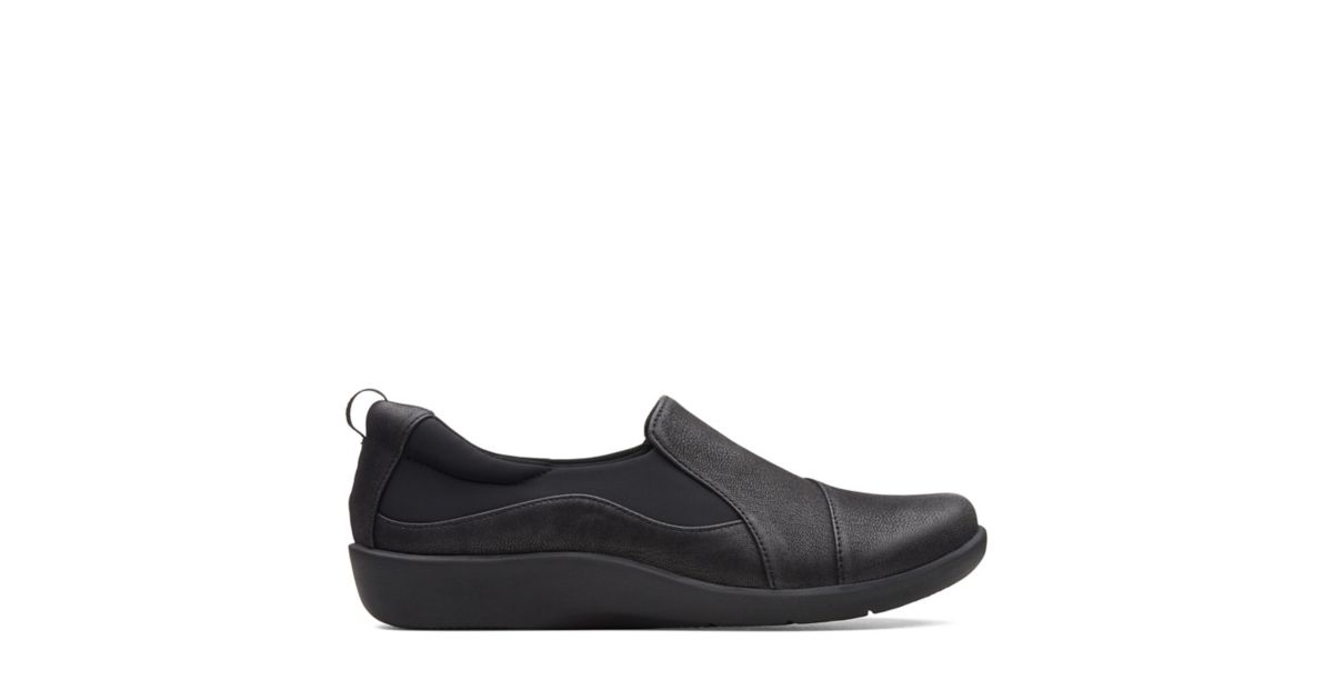 Sillian Paz Black Synthetic Nubuck Womens Narrow Width Shoes