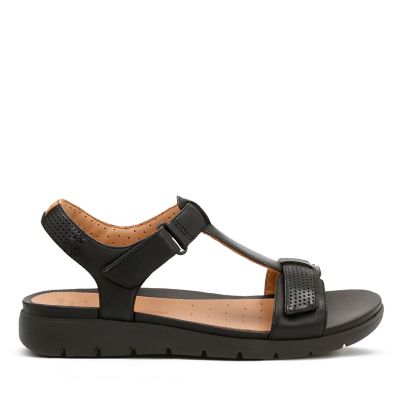 clarks womens leather sandals