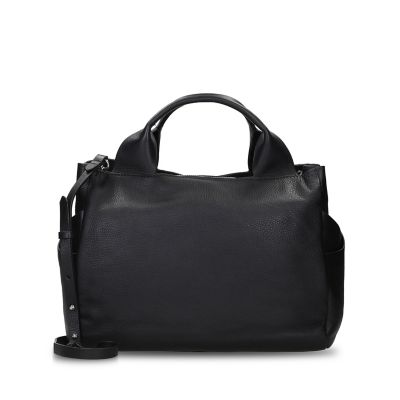 clarks black leather bag