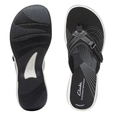 clarks breeze sea sandals black