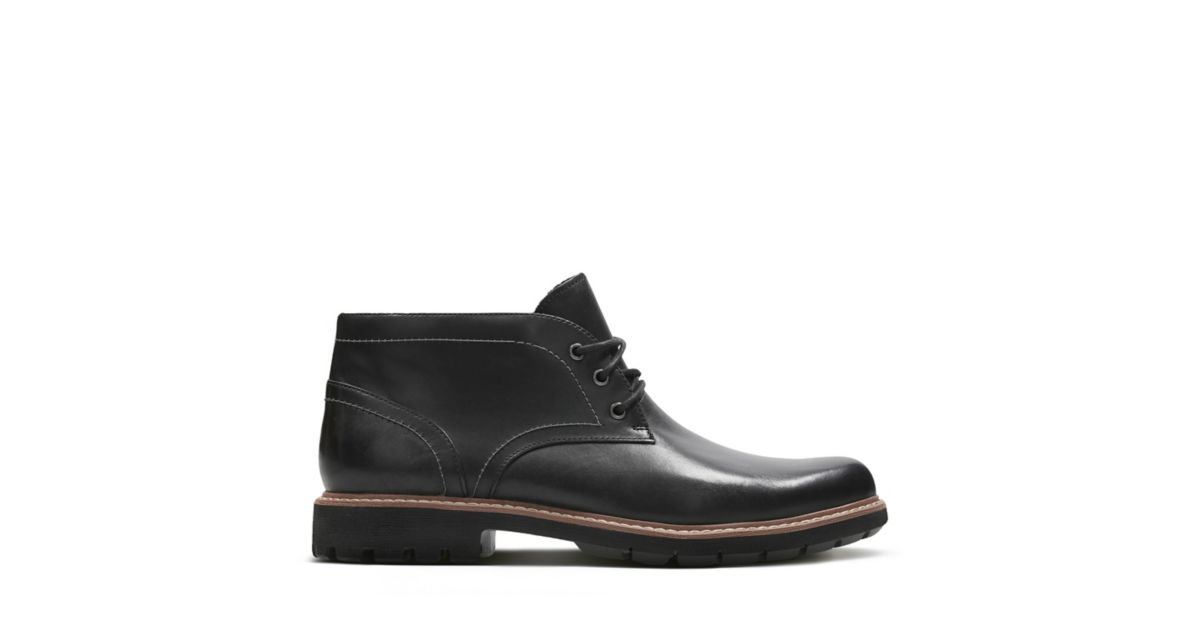 Batcombe Lo Black Leather - Men's Boot Sale - Clarks® Shoes Official ...