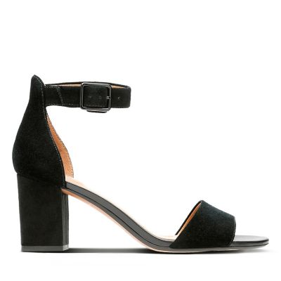 clarks block heel sandals