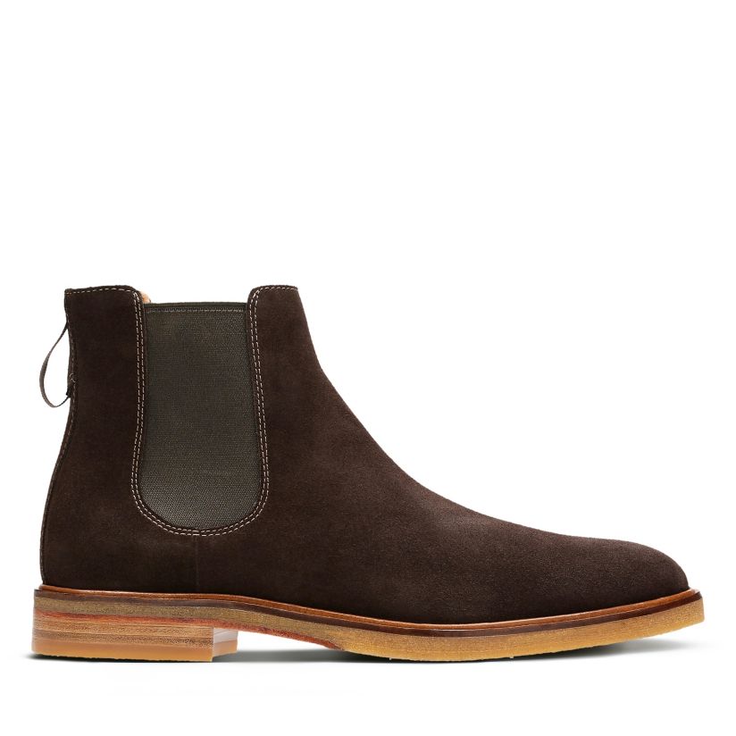 Clarkdale Gobi Dark Brown Suede - Men's Casual Boots - Shoes Official | Clarks