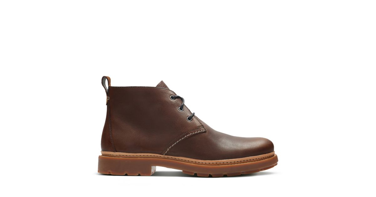 Trace Flare Mahogany leather - Men's Boots - Clarks® Shoes Official ...