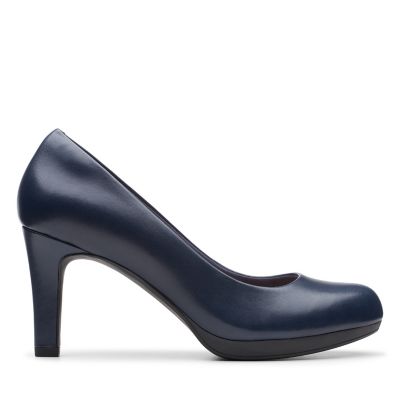 clarks navy pumps