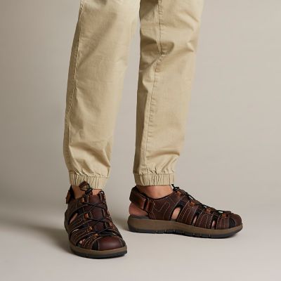Brixby Cove Dark Brown Leather - Mens 