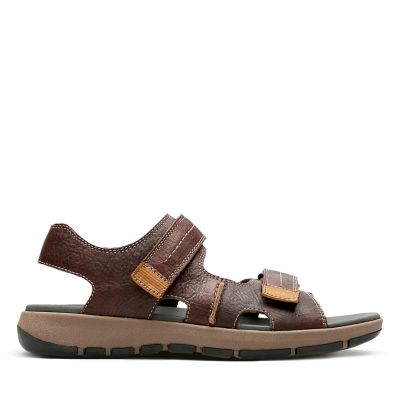 clarks mens leather sandals and floaters