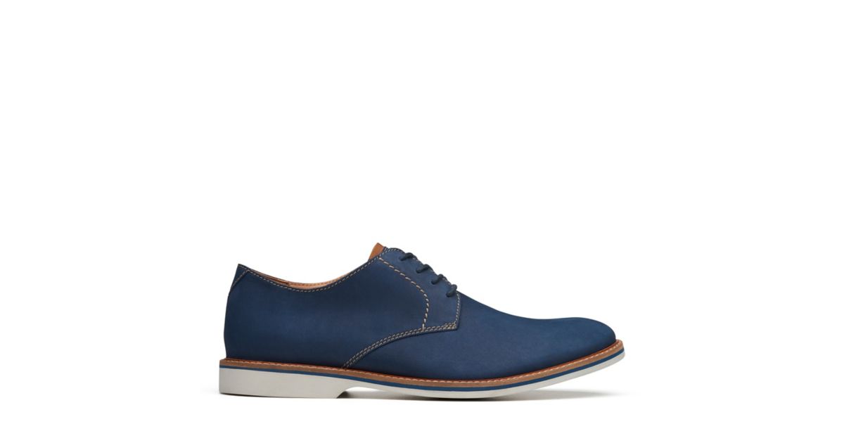 Atticus Lace Navy Nubuck - Men's Oxford Shoes - Clarks® Shoes Official ...