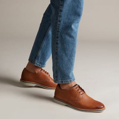 Atticus Lace Tan Leather by clark