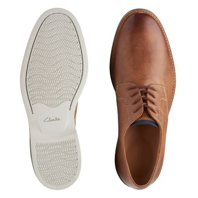 Atticus Lace Tan Leather - Clarks 