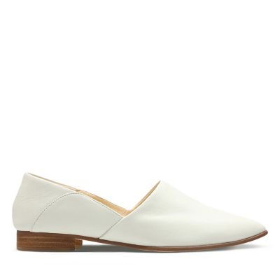clarks ladies white trainers