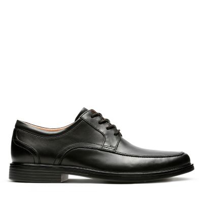 Un Aldric Park Black Leather - Mens 