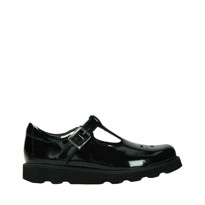 Crown Wish Black Patent Shoes | Clarks