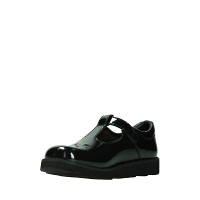 crown wish kid black patent