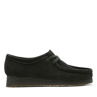 clarks wallabees black sale