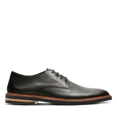 Dezmin Plain Black Leather - Men's 