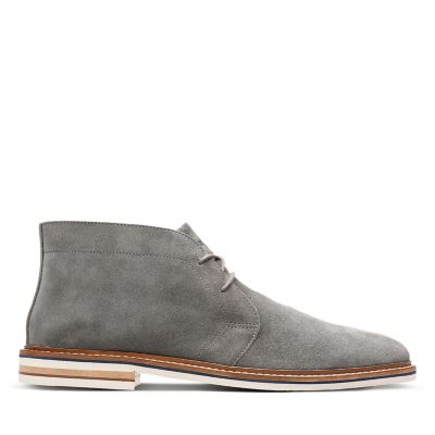 clarks grey suede