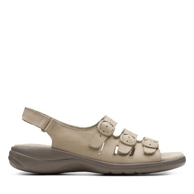 clarks white sandals for women