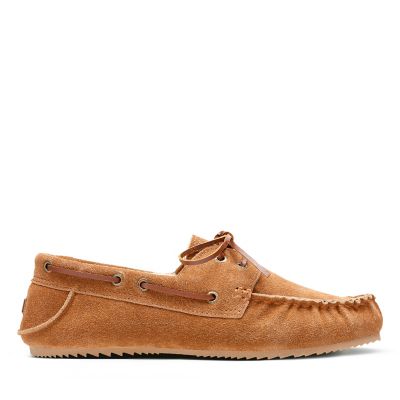 clarks mens moccasin slippers